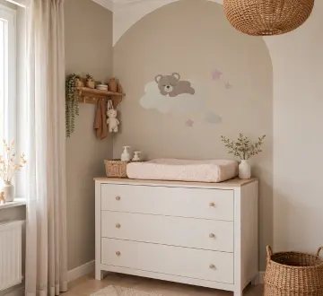 Beige babykamer inspiratie